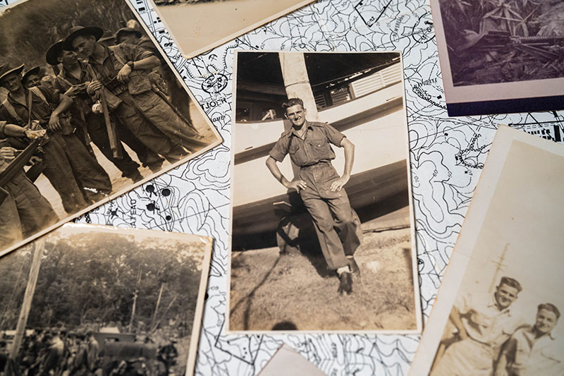 Leslie Sinclair during his time in the Army