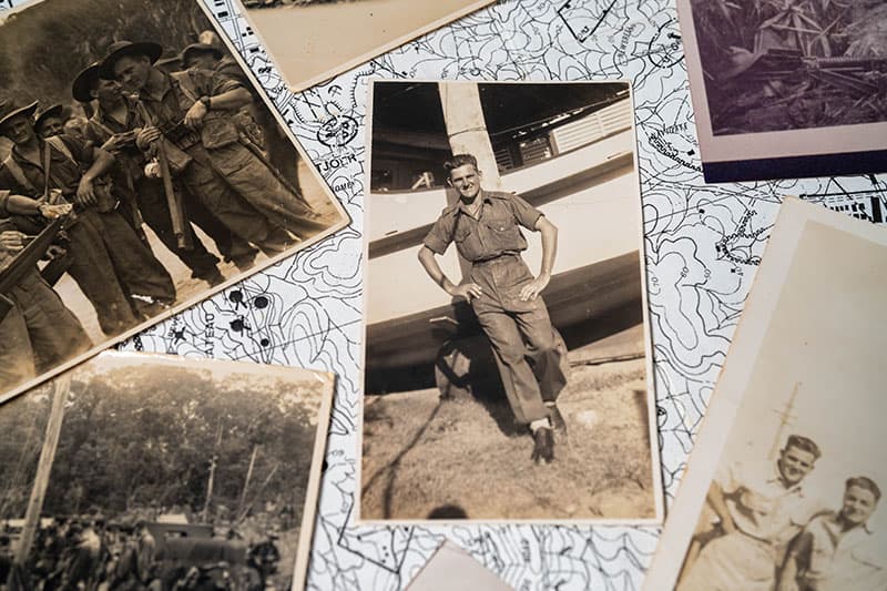 Leslie Sinclair during his time in the Army