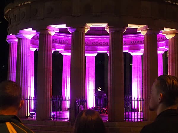 Eternal Flame in ANZAC Square, Brisbane Qld.